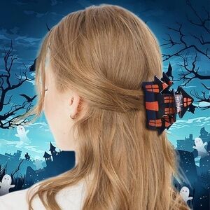 NWT Black & Green Scary Haunted Mansion Gothic Punk Grunge House Hair Claw Clip